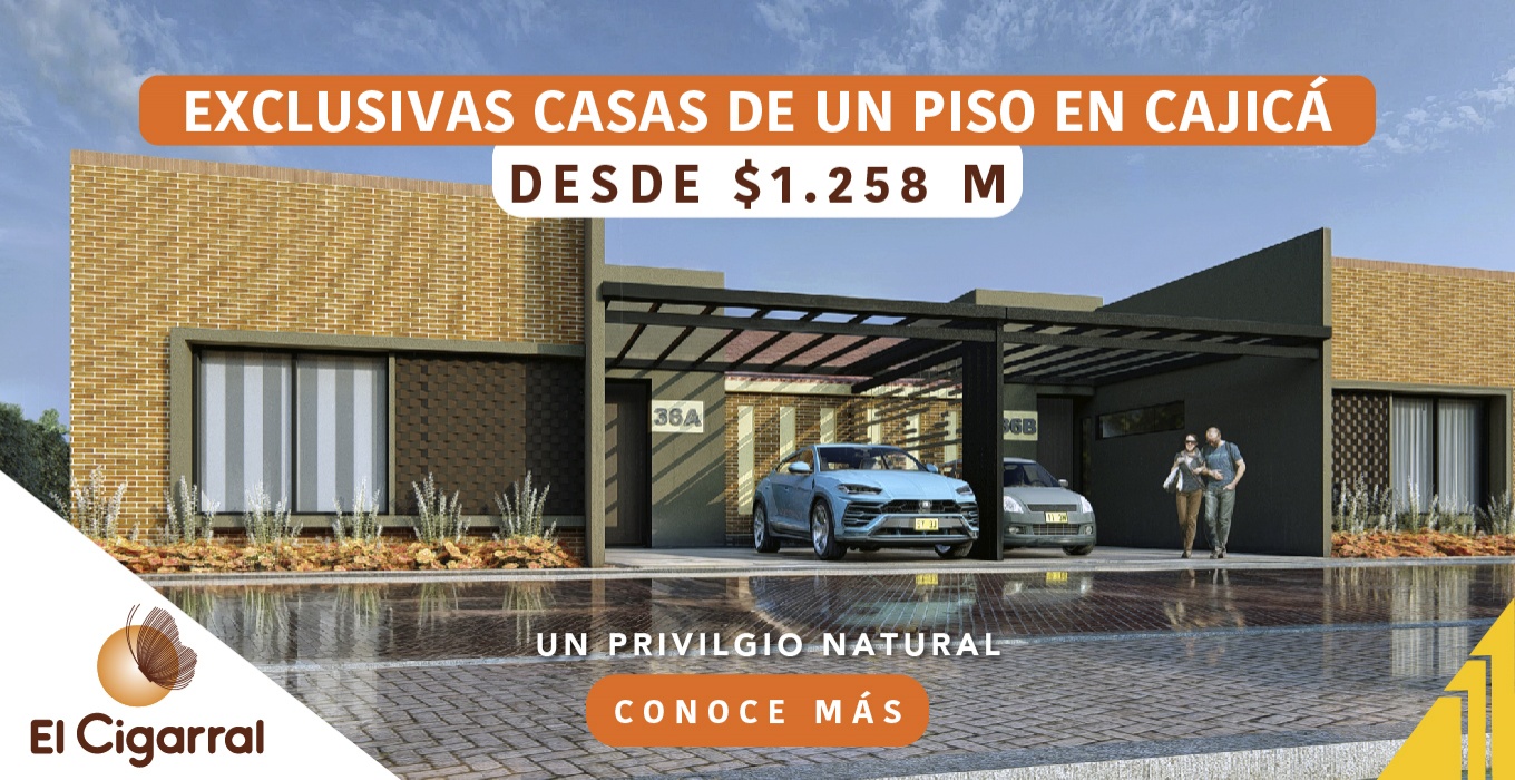 Exclusivas casas de un piso en Cajicá